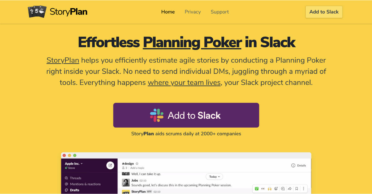 StoryPlan - Planning Poker in Slack